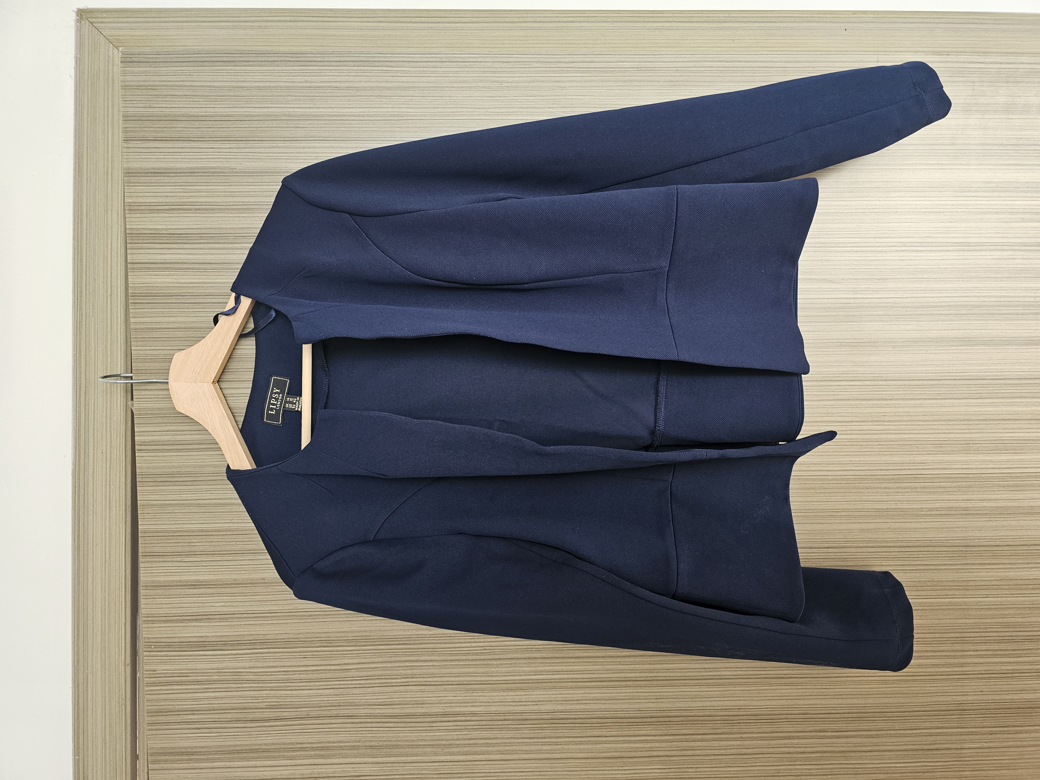 Next — Lipsy London Navy Open Front Blazer (Like new)