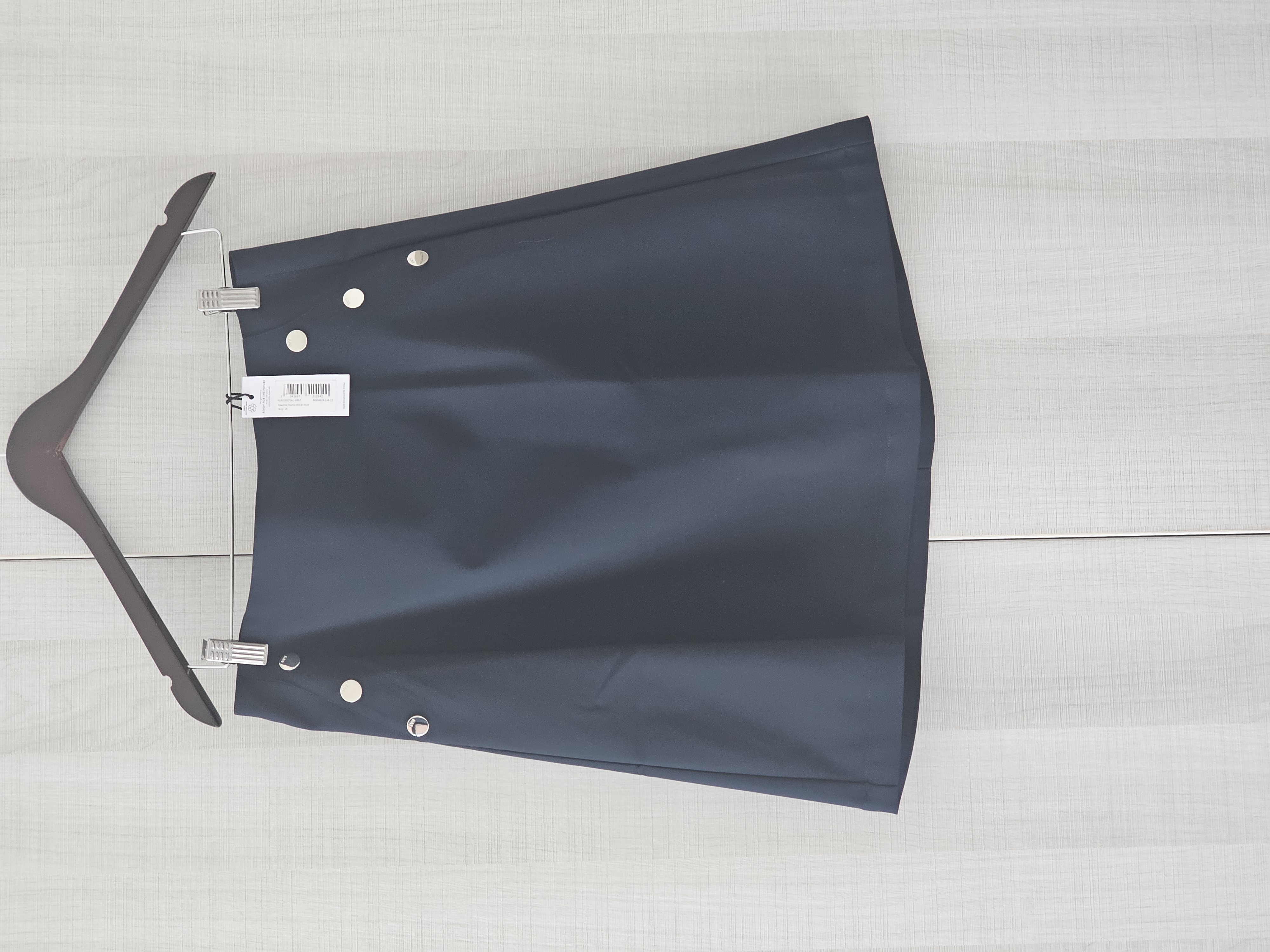 Karen Millen — Karen Millen Navy Side-Button Skirt (New with tags)