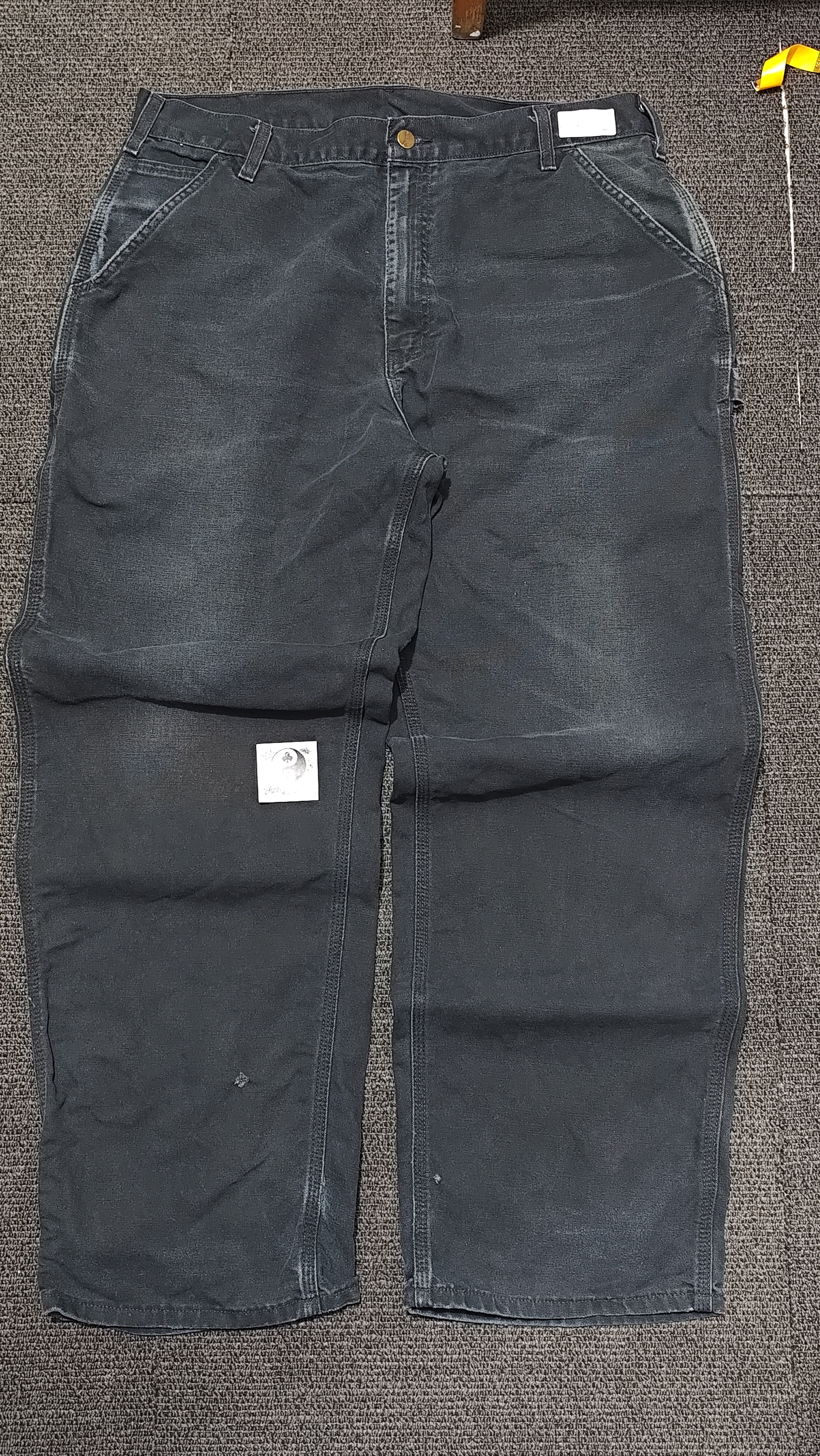 Carhartt WIP — Carhartt Washed Black Carpenter Pants (Good)