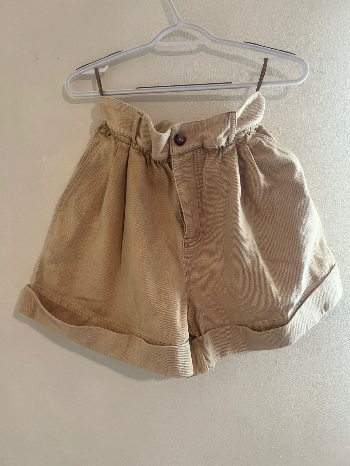 Miu Miu — Miu Miu Distressed Highwaisted Shorts (Good)
