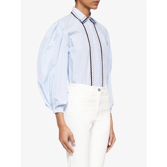 Miu Miu — MIu Miu Longsleeves Blouse with Trim Detail (Like new)