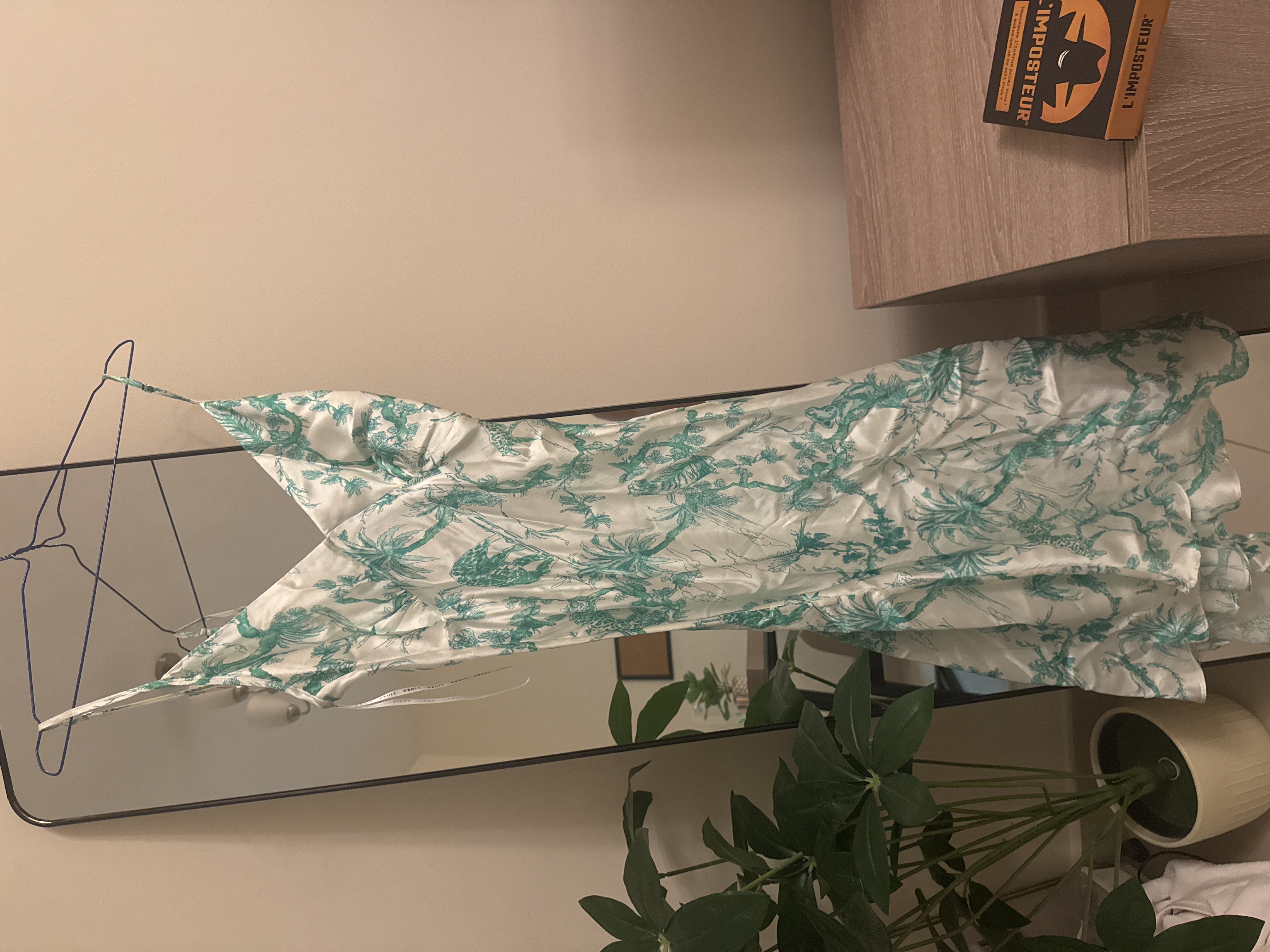 Liu Jo — Tropical Toile Print Satin Slip Dress (New without tags)