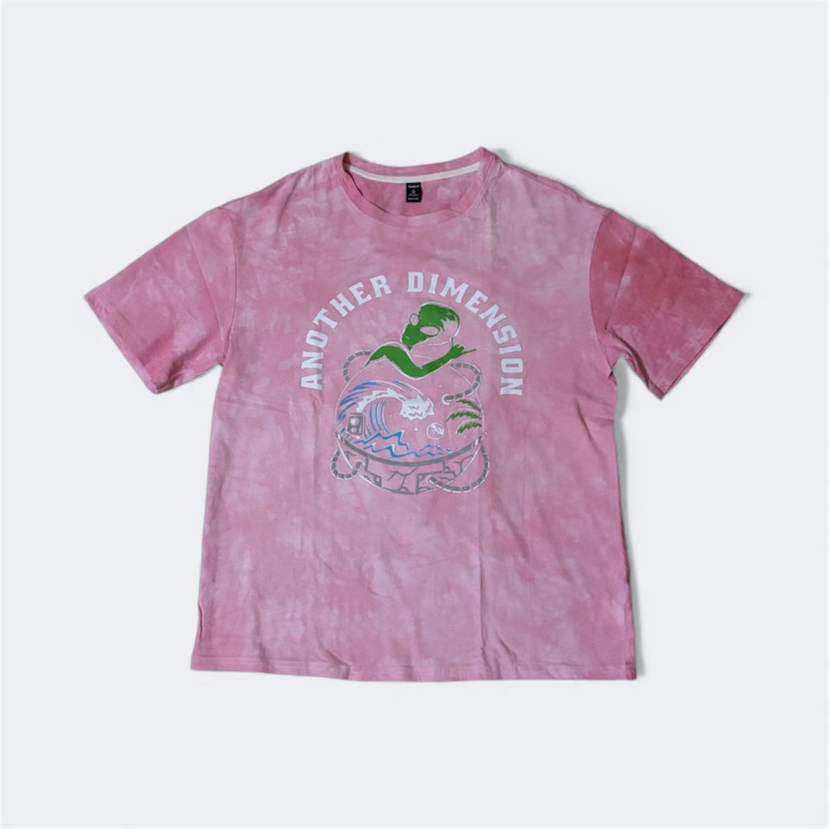 Romwe — Alien Graphic Tie-Dye T-Shirt (المقاس M, شبه جديد)