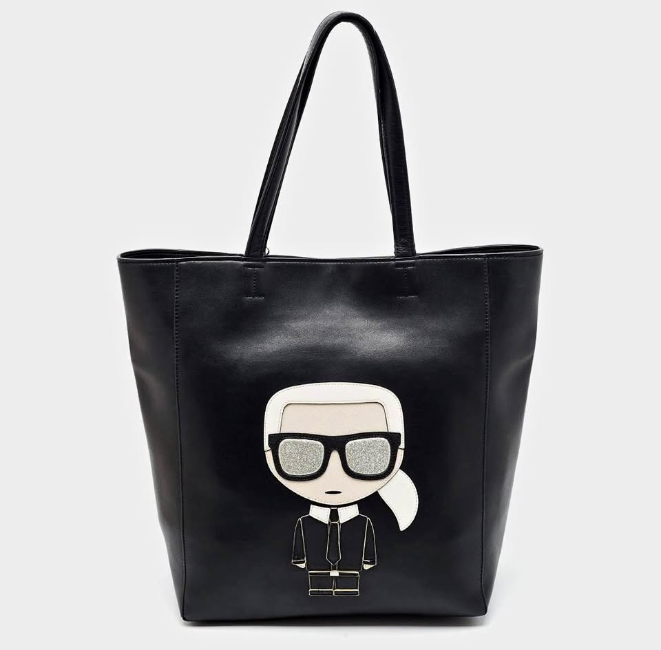 Karl Lagerfeld — Karl Lagerfeld Vintage K/Ikonik Leather Tote Bag (Size One Size, Good)