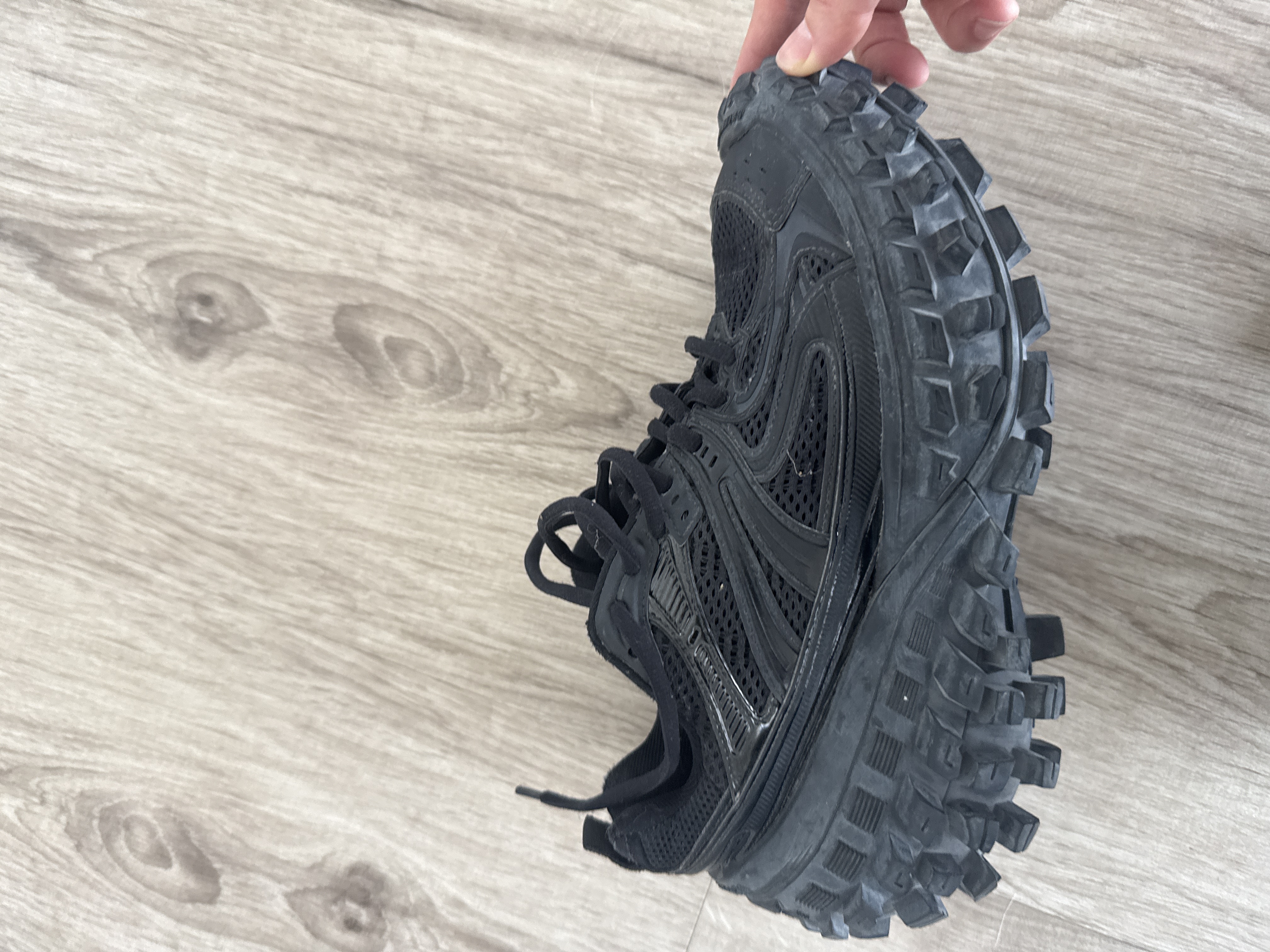 Balenciaga — Black Trail Running Sneakers (Size EU 36, New without tags)