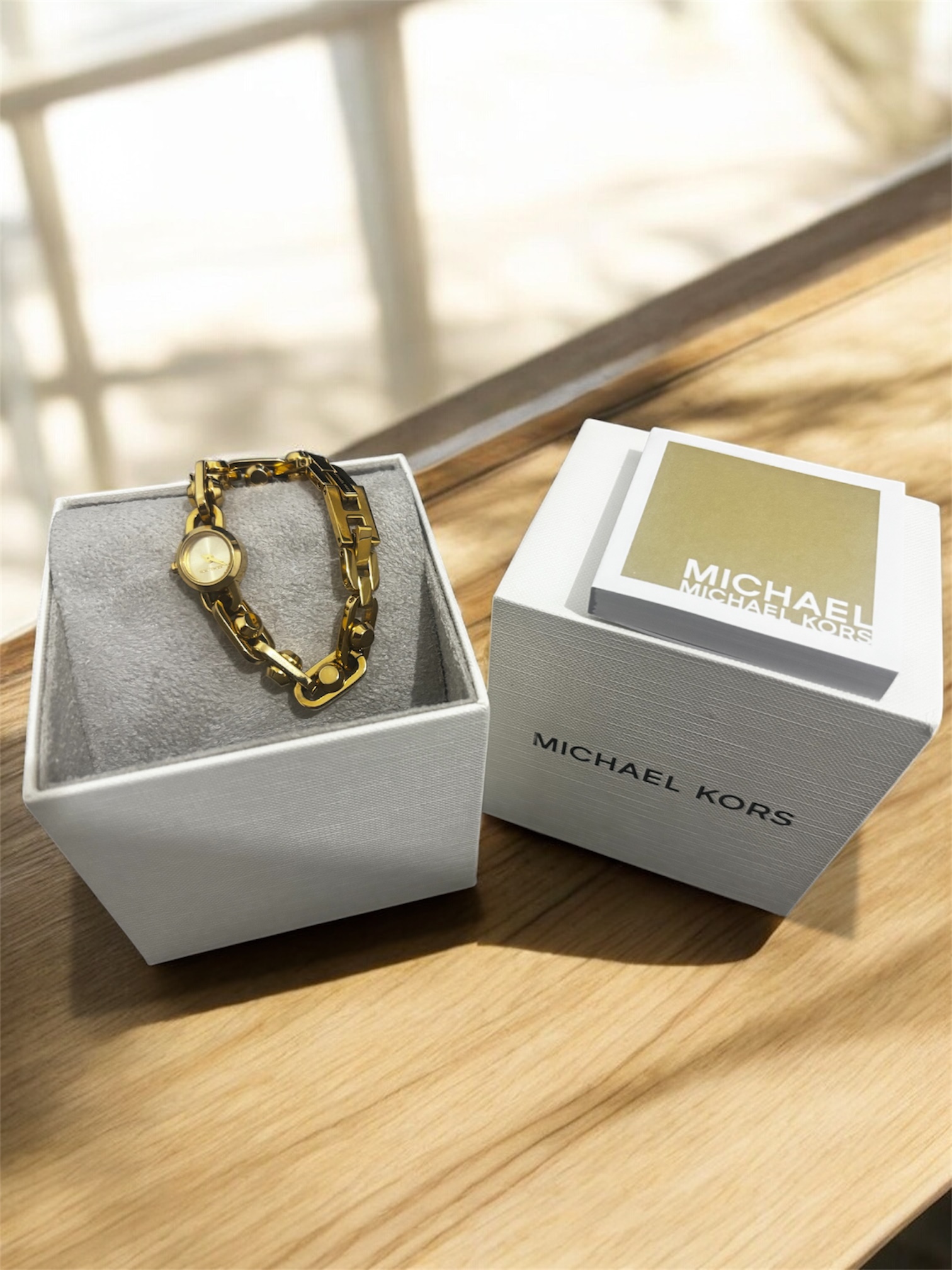 Michael Kors — Michael Kors Gold-Tone Bracelet Watch MK4871 (Size One Size, Like new)