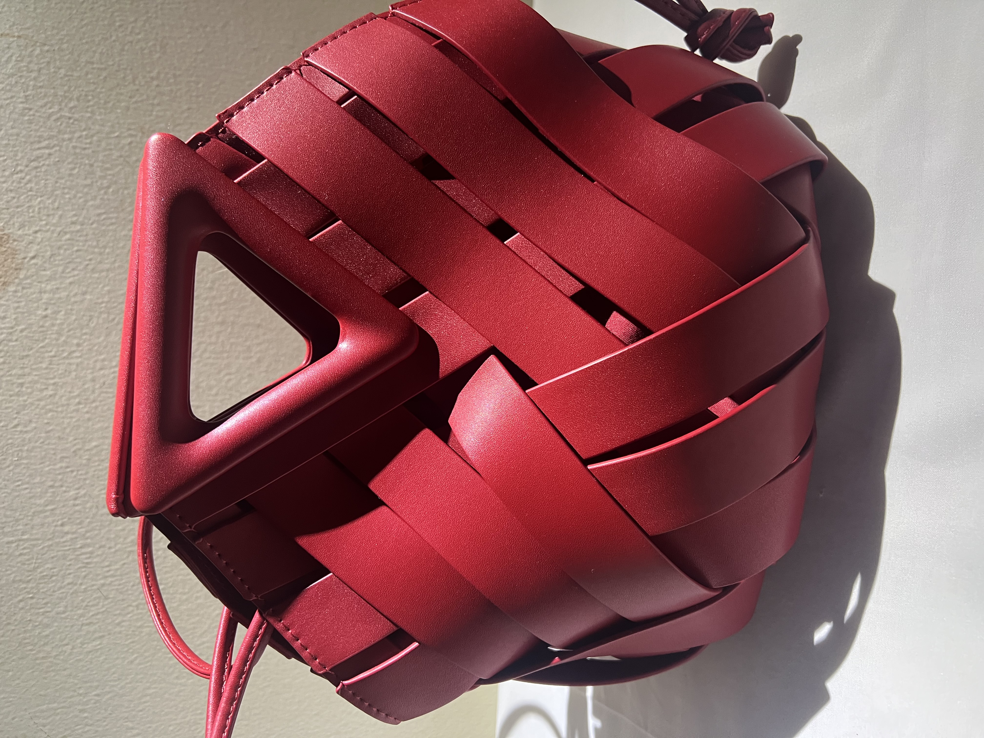 Other — Red Woven Intrecciato Style Bag (Like new)