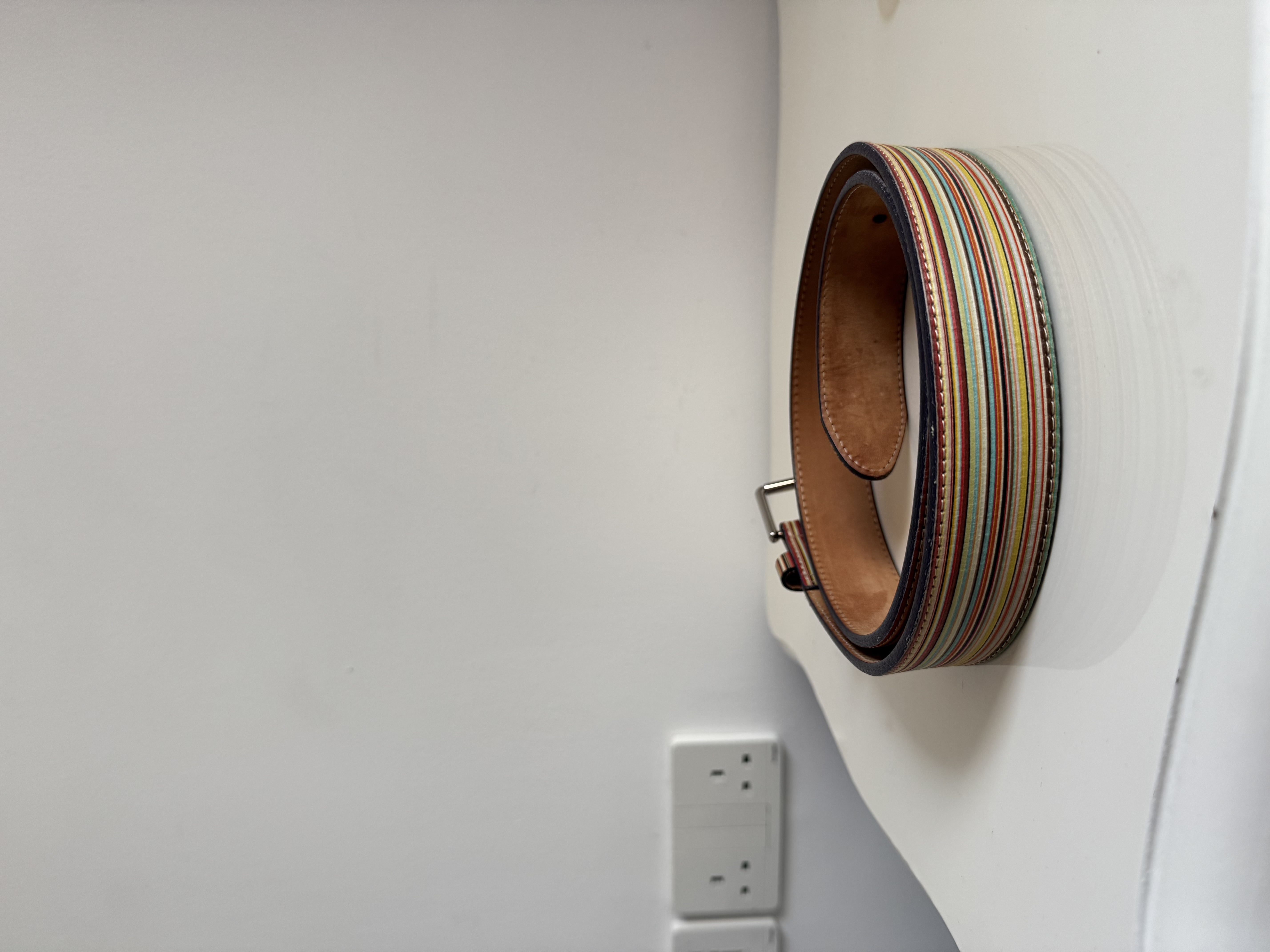 Paul Smith — Paul Smith Multi-Stripe Leather Belt (Good)