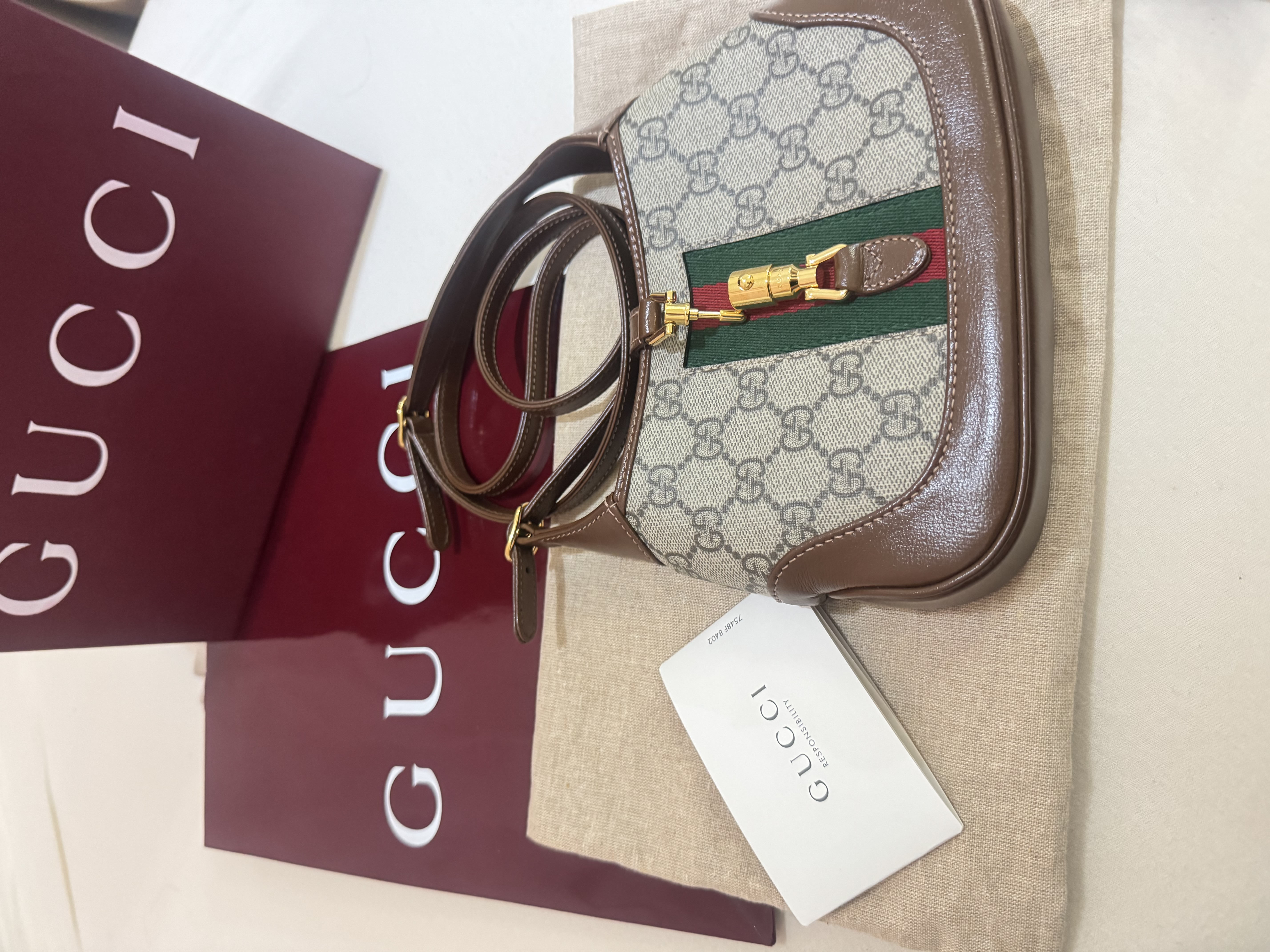 Gucci — Gucci Jackie 1961 GG Supreme Shoulder/sling Bag (Good)