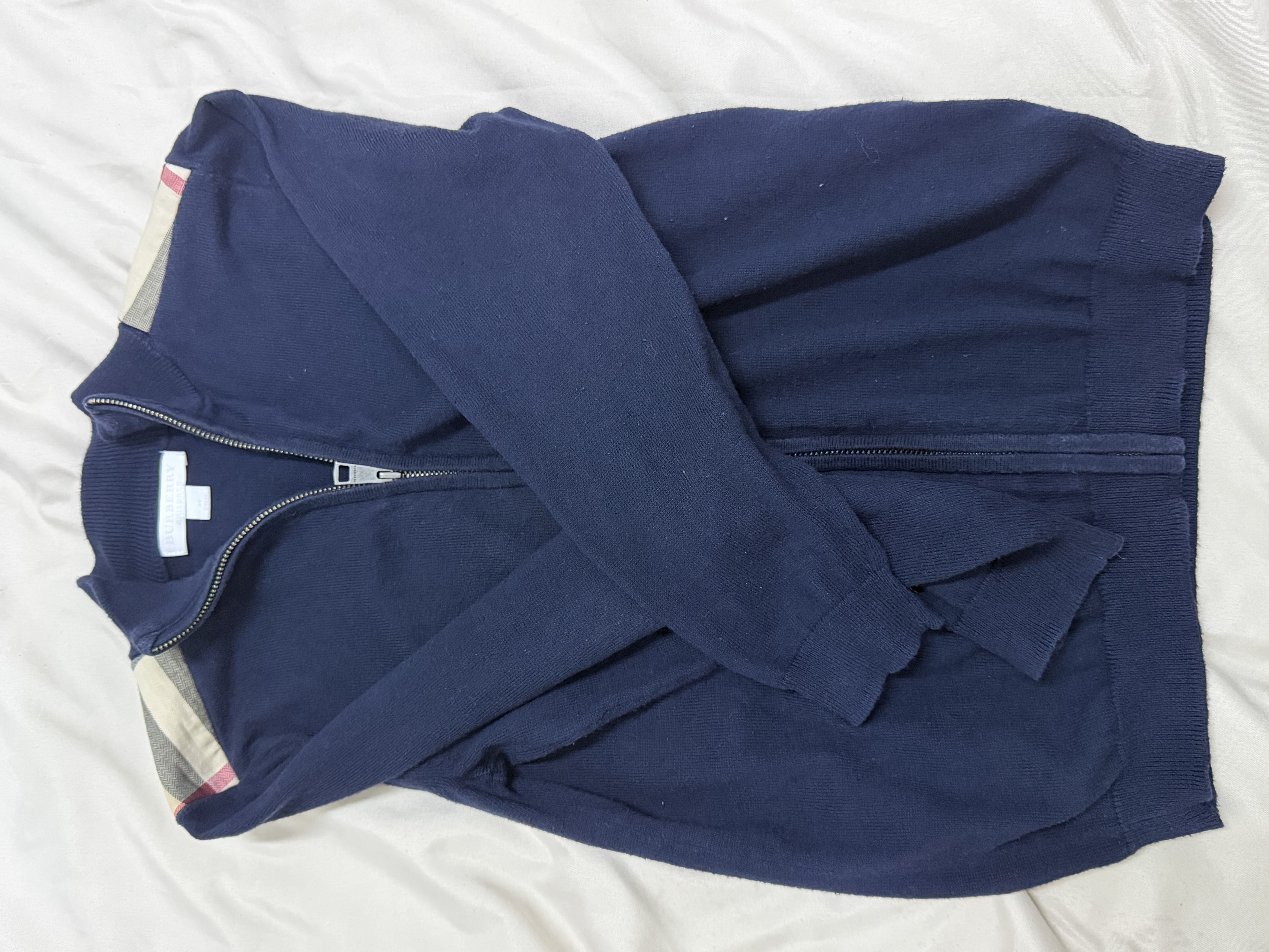 Burberry — 4pieces Bundle Burberry Brit blue Jacket and tshirt (Size S, Good)