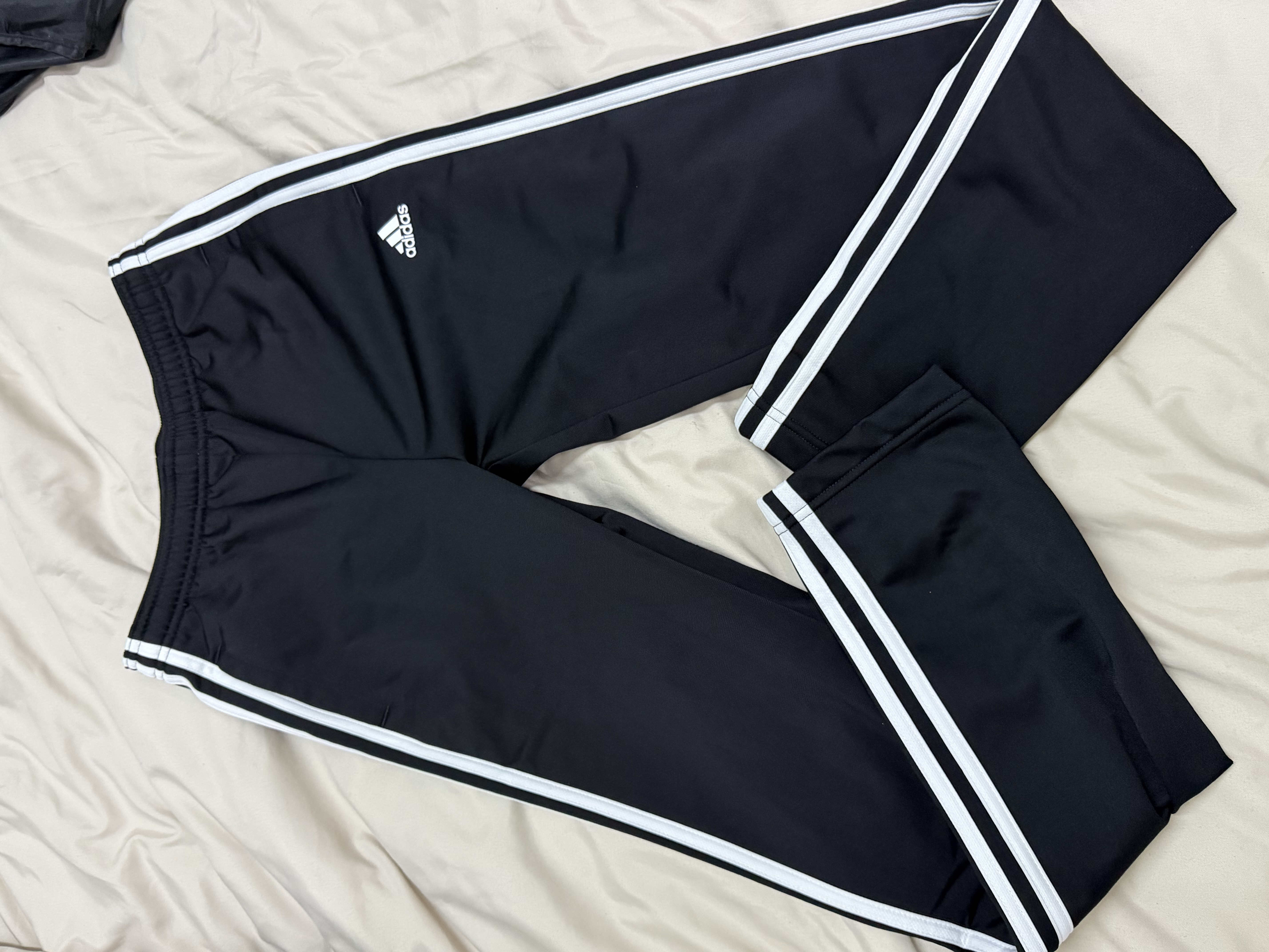Adidas — Adidas 3-Stripe Track Pants and short — Black (Size M, Like new)
