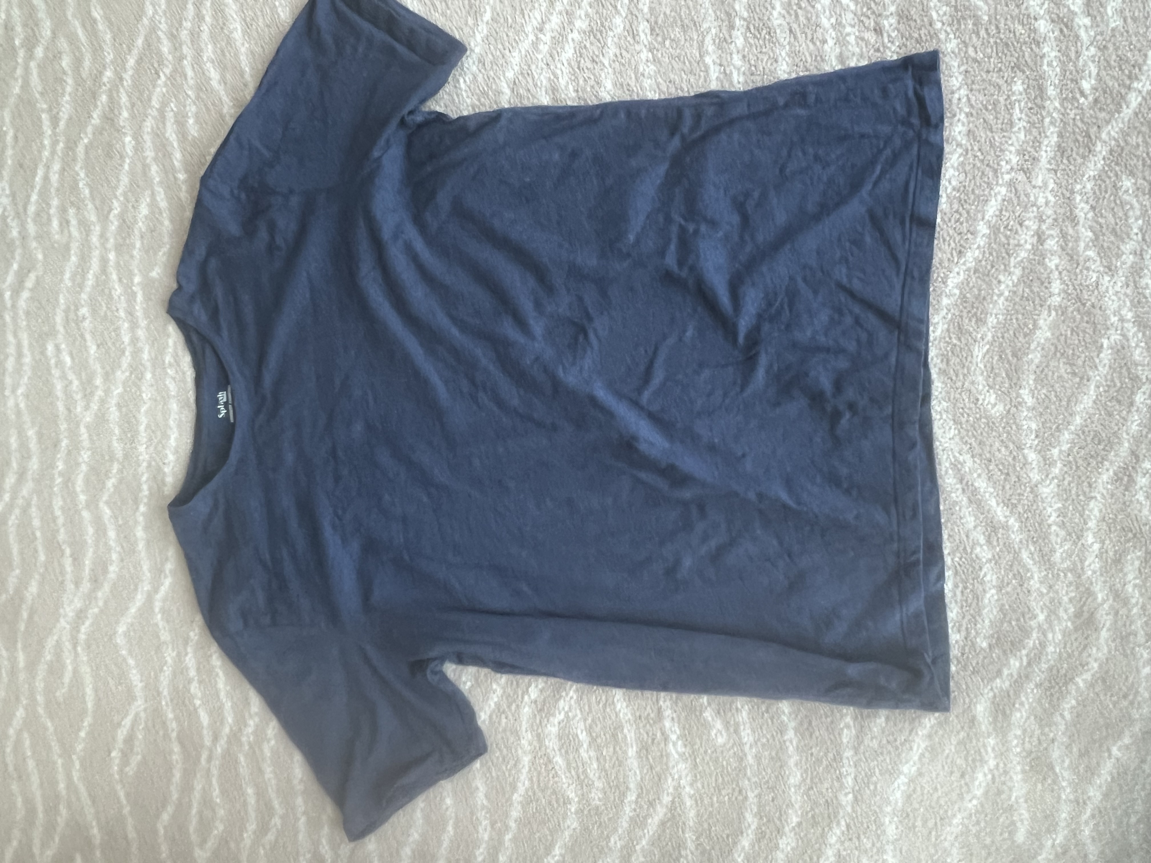 Splash — Splash Navy Blue Basic T-Shirt (Size XL, Good)
